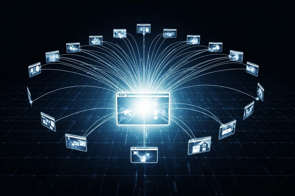 Network of websites linking to a central authoritative site - seo friendly website